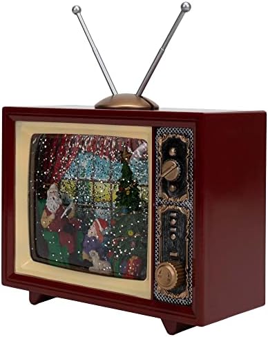 Led Телевизор Глобус със Сцена на Дядо Коледа