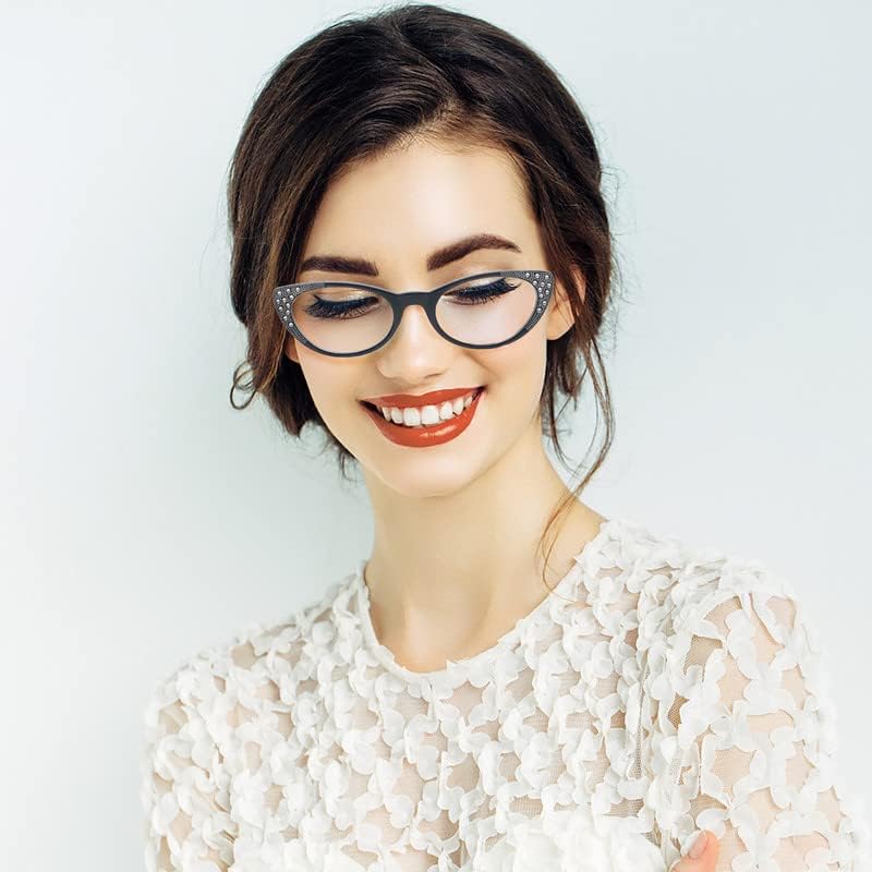 УНИВЕРСАЛНИ очила за четене Cateye от 3 теми за жени, модни ридеры с удобна за пролет линия + 2,00