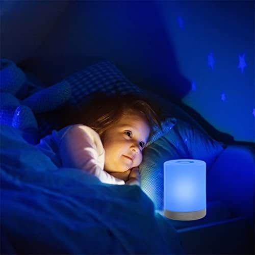WODMB Димиране на Led нощна светлина със Сензорен контрол, Акумулаторна Настолна Лампа RGB, Нощна Лампа, Подарък