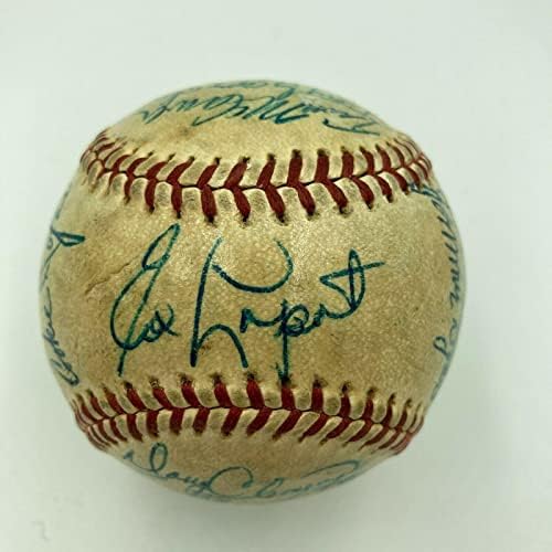 Ед Лопати Лю Бердетт Подписа договор с велики бейсболистами 1950-те години, использовавшими бейзболни топки Cronin JSA COA - MLB