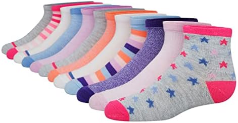 Модни чорапогащи за момичета Hanes, Меки Чорапи с модел, 12 броя в опаковка