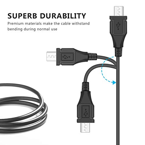 Удължен кабел за зарядно Micro USB с дължина 3 м за контролери на Playstation 4, кабел за зареждане на контролера PS4.