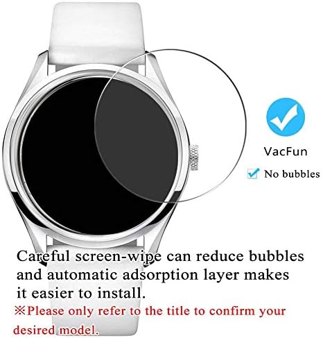 Synvy [3 опаковки] Защитно фолио за екран от закалено стъкло, която е съвместима с фолио SEIKO STBR017 9H Smartwatch Smart Watch