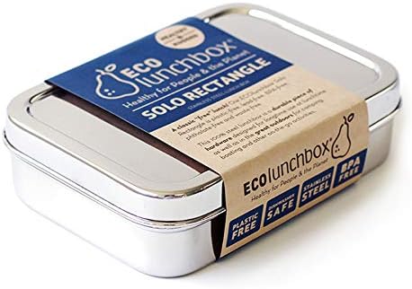 Ecolunchbox Solo Правоъгълна Метална Кутия за Bento от Неръждаема Стомана