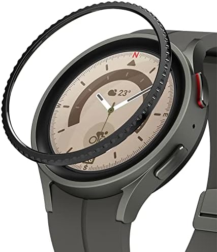Дизайн безеля Ringke [Стилна рамка от неръждаема стомана] е Съвместим с корпус Samsung Galaxy Watch 5 Pro, с аксесоар