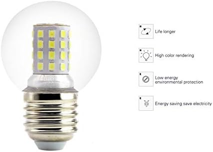 Lxcom Lighting 9 Watt Led лампа G45 Globe Led крушка с мощност 80 W в еквивалент (6 бр.)- E26/E27 Основни led лампи-Свещници