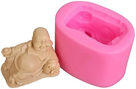 Allforhome 3D Малък вижте Буда Занаят Художествена Форма Силиконови Форми За Сапун Сапун DIY Мухъл Форми за сапуни