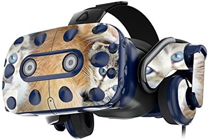 Кожата MightySkins е Съвместим със слушалки на виртуална реалност HTC Vive Pro - Котенца | Защитно, здрава и уникална vinyl