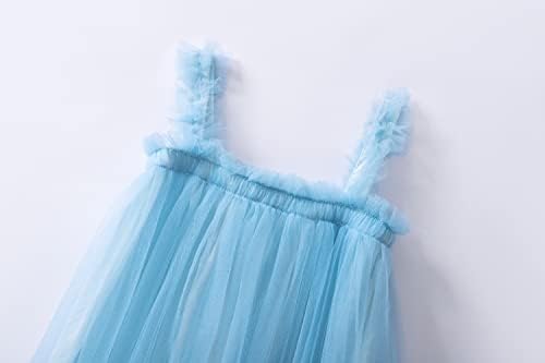 LZH/ Многослойни дрехи За Малките Момичета, Фатиновые Рокли за Първия Рожден Ден за Момичета, Рокля Пакетче Принцеса Без