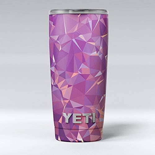 Дизайн Skinz Pink Геометричен V13 - Vinyl опаковка със стикер на кожата, която е Съвместима с бокалами Yeti Rambler Cooler