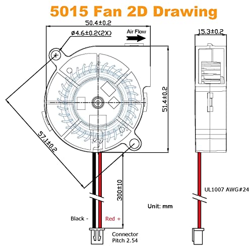 5015 Fan 12 В 4 опаковки от 50 мм Вентилатор Вентилатор Хидравличен Носещи Brushless Безшумни Охлаждащи Вентилатори