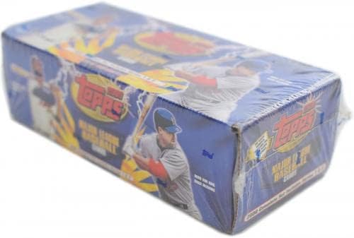 Търговец на фабрика набор от бейзболни картички Topps 2000 (синьо) - Хокей карта с надпис