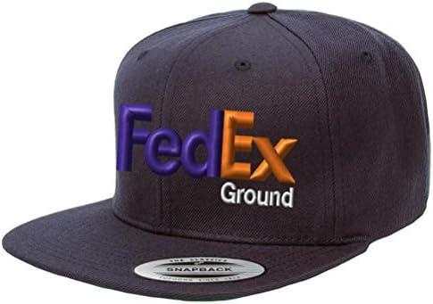 Изработена по поръчка на Бродирани FedEx Земя Виолетово-Оранжеви бейзболна шапка възстановяване на предишното