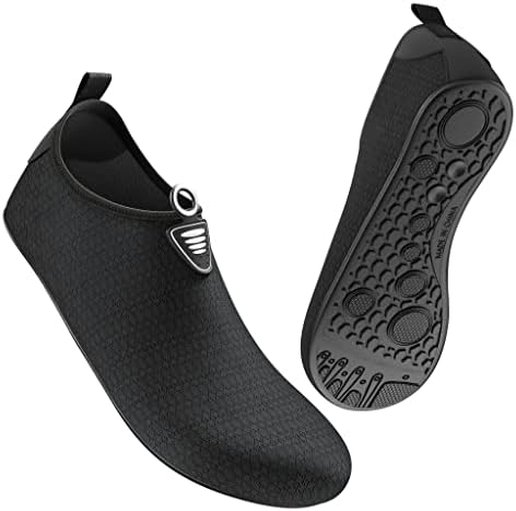 Metog/Мъжки Дамски Водна Обувки, бързо съхнещи Чорапи за Гмуркане Бос без Шнур за Спорт, Плаж за Плуване, Сърф,