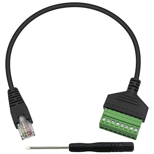 Жак Клеммной подложки Duttek Ethernet Rj-45, Минавайки През Съединители Rj-45, Кабели за Свързване на Конектори Rj-45