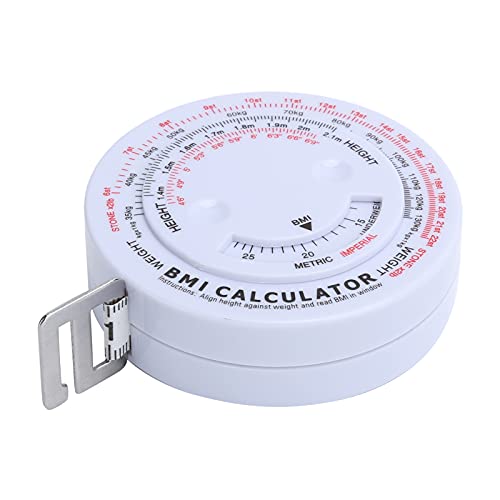 Рулетка Mxzzand за измерване на индекс на телесна маса, 150 см / 59,1 инча, нетоксичная за фитнес за измерване на формата