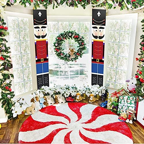 Коледна Украса с Щелкунчиком - Коледен Декор на открито - Модел на Войници в Естествен размер, Банери с Щелкунчиком