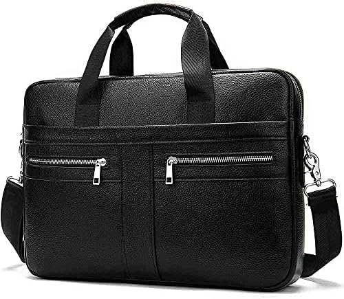 SimpleHedonism Кожен Портфейл Бизнес Мъжки чанти Горна Кожена Чанта За лаптоп с едно рамо Чанта-Месинджър