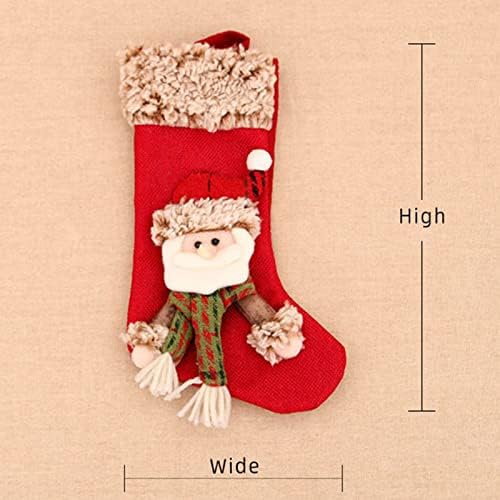 Канделябр с Пискюли, Вечерни, Коледни Чорапи, Големи Фланелен Чорапи в Клетката, Бижута, Червени, Черни Коледни Чорапи,