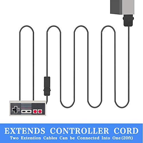 2 Комплекта NES Classic Edition / Мини-контролер за смяна С дълъг кабел с дължина 3 м / 10 метра