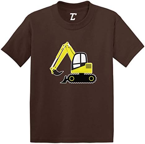 Тениска от Futon Трикотаж за бебета/деца с экскаватором - Строителна кал