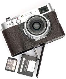 Калъф за фотоапарат Fujifilm X100V, BolinUS Ръчно изработени От Естествена Кожа, Половината от своята практика за