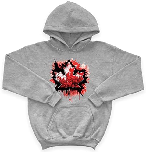Детска hoody от порести руно Canada Leaf - Графична Детска hoody - Canada Hoodie for Kids