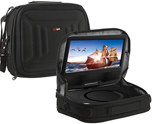 Кола на облегалката за глава за преносим DVD плейър Navitech/Чанта за носене Съвместим с GooBang Ду EVD-1