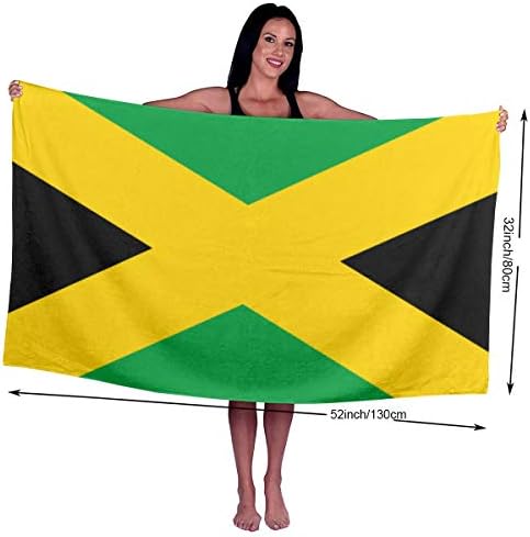 Гордостта на Ямайски флаг, Голяма Плажна Кърпа-Одеяло, Ултра Мек, Добре Впитывающее Быстросохнущее Кърпа За вана и
