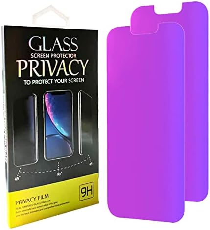 WAASS [2 опаковки, съвместими с iPhone 12 / 12Pro Защитно фолио за екран за поверителност, Градиент Цветни