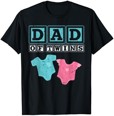 Тениска Баща на Семейството на Близнаци В Деня на бащата Бъдещи Родители