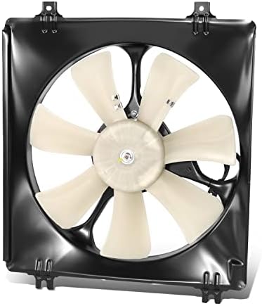 [Модел фен Motol] Заводския вентилатор за охлаждане на радиатора на климатика в събирането, Съвместим с Honda Accord Crosstour 2008-2015, 12, Черен