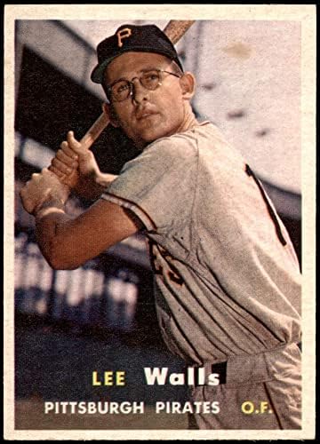 1957 Topps 52 Ли Уоллс Питсбърг Пайрэтс (Бейзболна картичка) NM Пирати