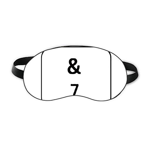 Символ на клавиатура 7 Sleep Eye Shield Мека Нощна Превръзка На очите Сянка на Кутията