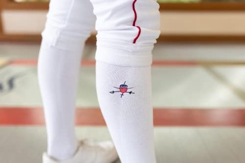 Чорапи за фехтовка American Fencing Gear - Комплект от 2 чифта удобни чорапи за спортна фехтовка (шпагата, epee, сабя)