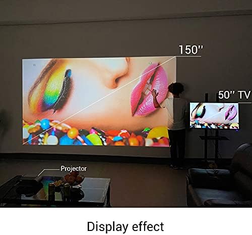 LHLLHL K9 Full 1080P led преносим мини проектор за домашно кино (опция с мулти-дисплей за смартфон) (Цвят: K9 с множество