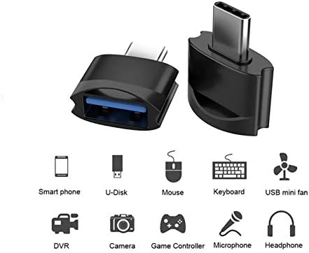 Адаптер Tek Styz C USB за свързване към USB конектора (2 опаковки), съвместим с Samsung SM-G955U за OTG със зарядно