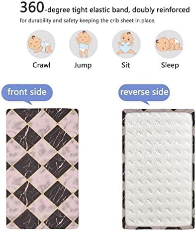 Чаршаф за легло с геометрична тема, Стандартен Чаршаф за матрак за легло, Мека чаршаф за матрак, за деца - Отличен за стая