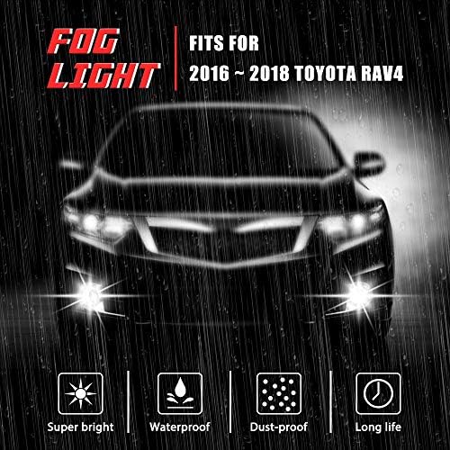 Фарове за дълги Светлини Смяна на електрически Крушки за Toyota RAV4 2017 2018 г. с Халогенни лампи H16