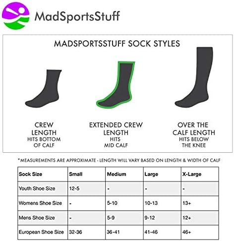 Баскетболни чорапи MadSportsStuff Elite вкара с дължина до коляното - произведено в САЩ