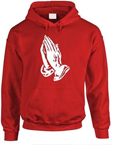 Молитвени ръце на Исус Христос на Християнския бог - Мъжки Пуловер С качулка