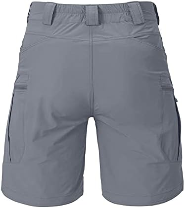Duanmuci Мъжки Ежедневни Панталони-Карго Памучни Бойни Панталони с много Джобове Тактически Панталони За Катерене Летни Шорти