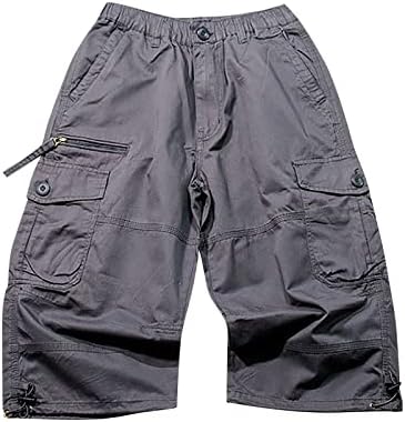Къси панталони за Мъже,Мъжки къси Панталони-Карго Капри, Ежедневни Туристически Панталони Под Коляното, къси