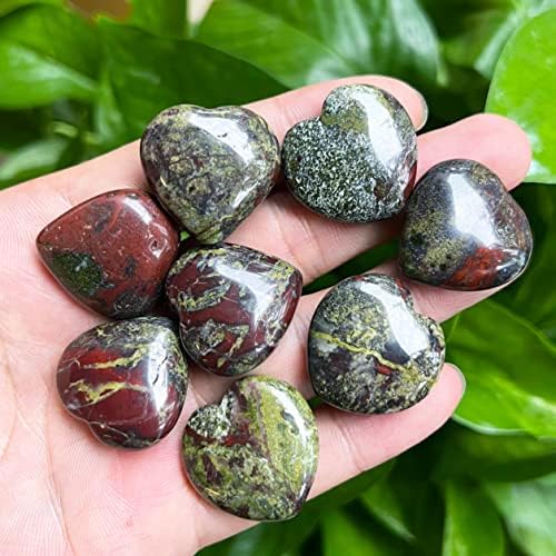 Fythesk 4 бр., Набор от Естествени Скъпоценни Камъни във формата На Сърце, Джоб Джоб за Рейки под формата На