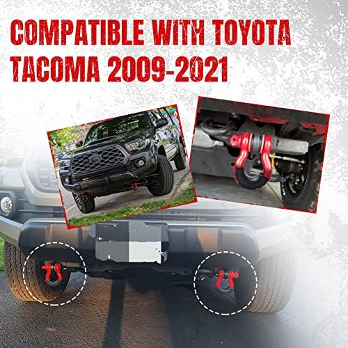 Скоба Буксировочного кука GSTP Предни Demon с D Образна дужкой е Съвместим с Toyota Tacoma 2009-2021