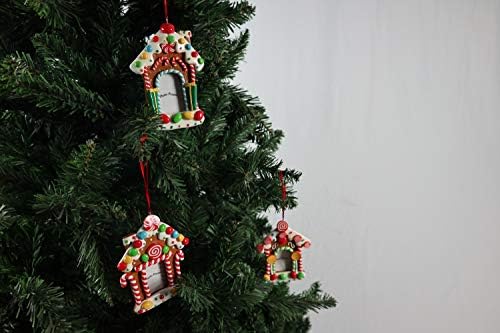 Подвесная Коледно дърво Шатчи, Украсена с Леденцовой Бастун, Персонални фото рамка, Коледно Дърво, Стенни Декорации за