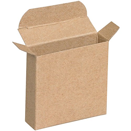 Картонени кутии за сгъване на горната част на опаковката с обратна подверткой, 3 x 7/8 x 3, Бяла (опаковка от по 1000 бройки)