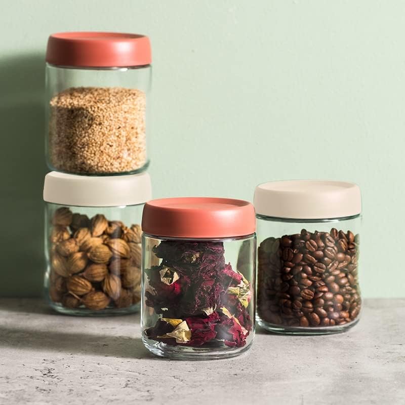 MIAOHY Запечатани Бутилки Чай Кафе на зърна Прозрачни Кухненски Кутии За Съхранение на Контейнери за сладки и закуски с