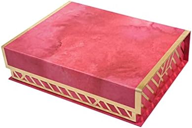 Дизайн сливи Елегантен Комплект Вложени Подарък кутии | Дизайн на Печати от Златно фолио | Здрава Магнитна закопчалка-вентил