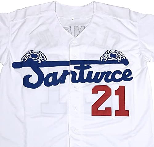 21 Бейзболна Риза Roberto Clemente Santurce Crabbers Пуерто-Рико, Зашити от 6 Цвята